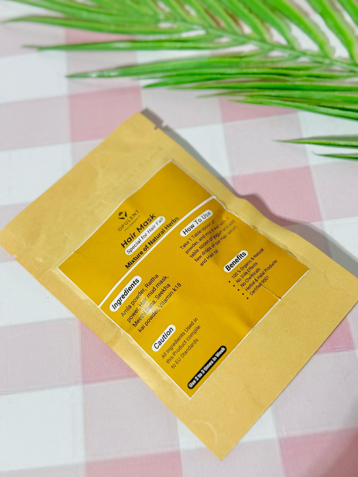 Organic & Natural Hair Mask Powder For HAIR GROWTH | Opulent Body