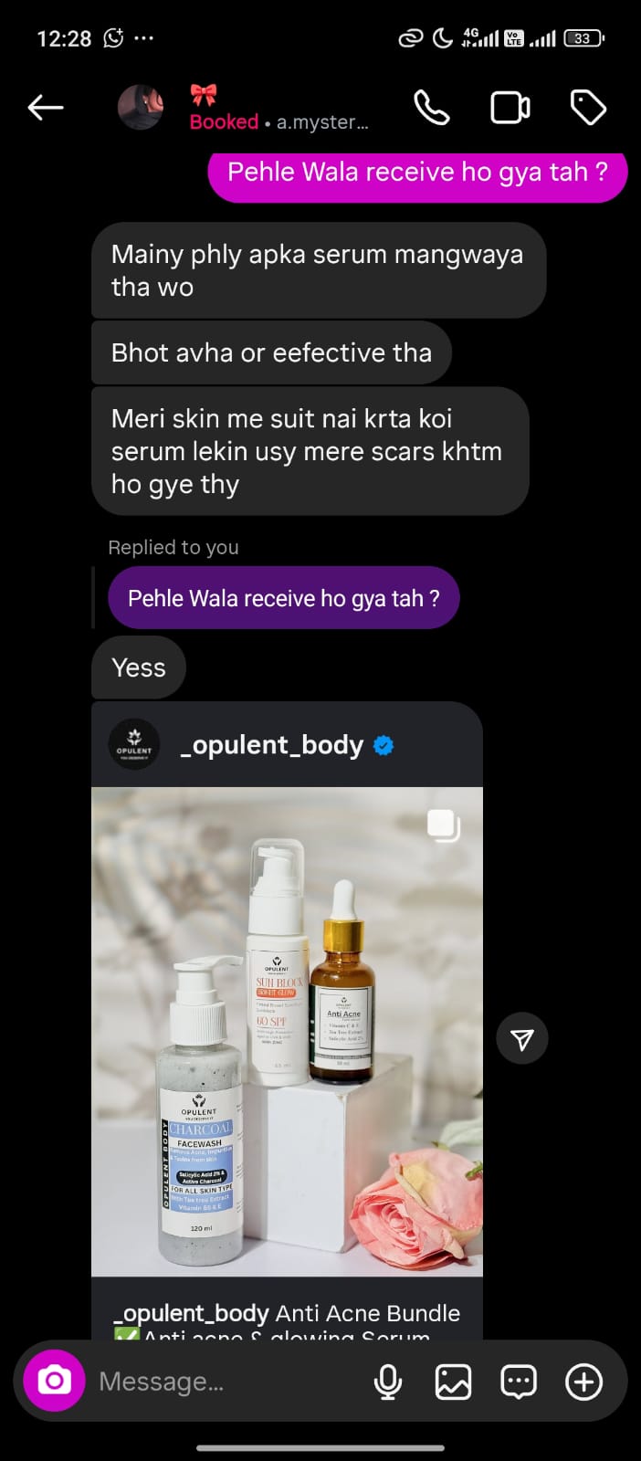 Anti Acne & Glowing Serum | Salicylic 2%, Vitamin C & E and Tea Tree Extract 2%