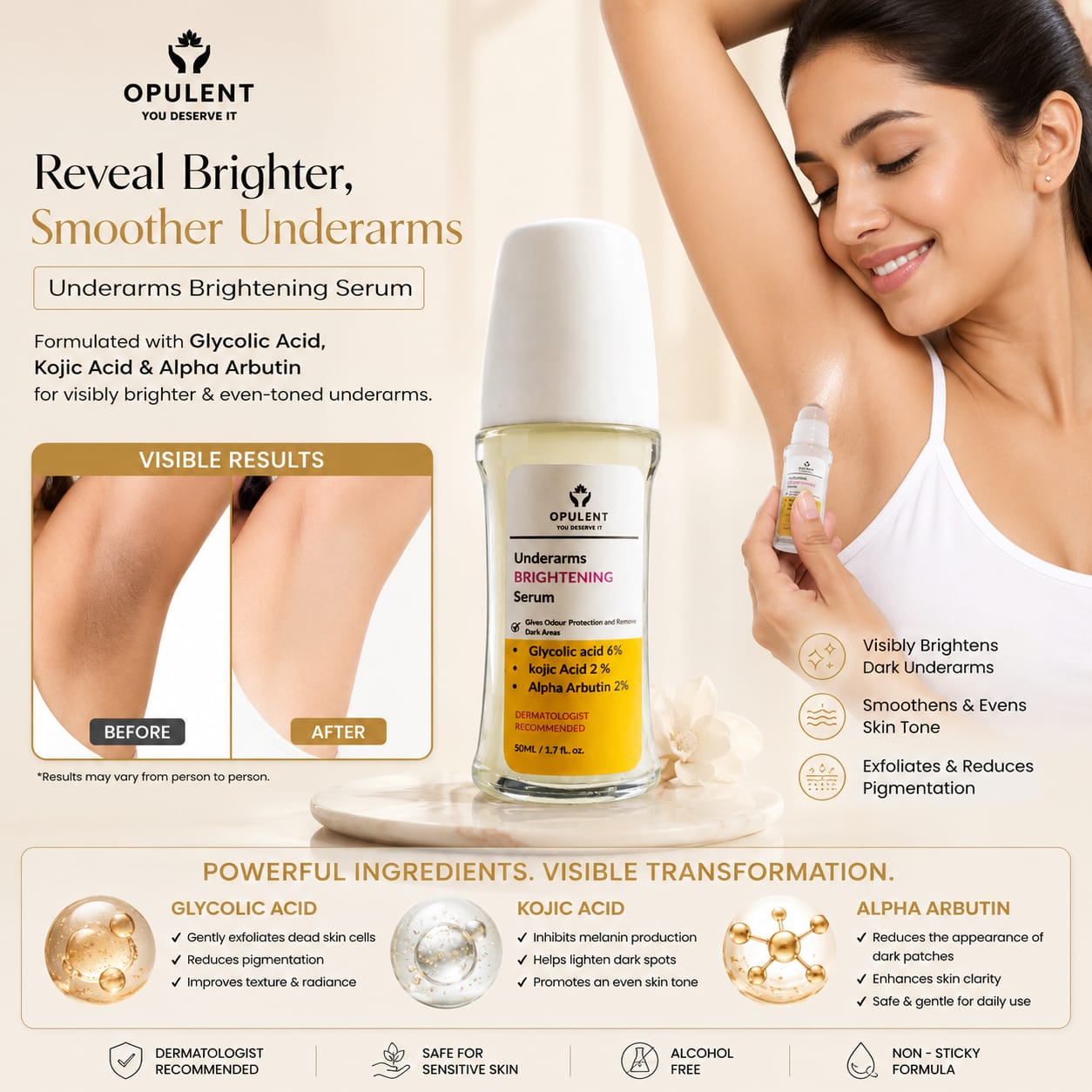Under Arms Brightening Serum | Opulent Body