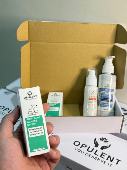 Anti Acne Bundle For Glass Skin | With Salicylic Acid 2% Vitamin C&E and With 60 SPF Sun Protection
