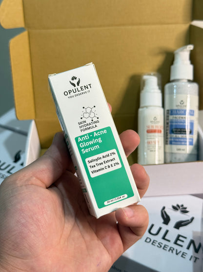 Anti Acne Bundle For Glass Skin | With Salicylic Acid 2% Vitamin C&E and With 60 SPF Sun Protection