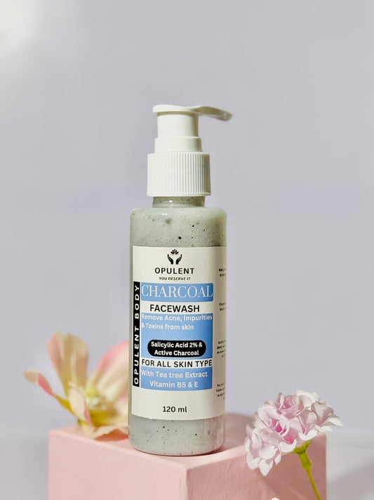 Anti Acne Charcoal Facewash | Salicylic Acid 2% | Opulent Body