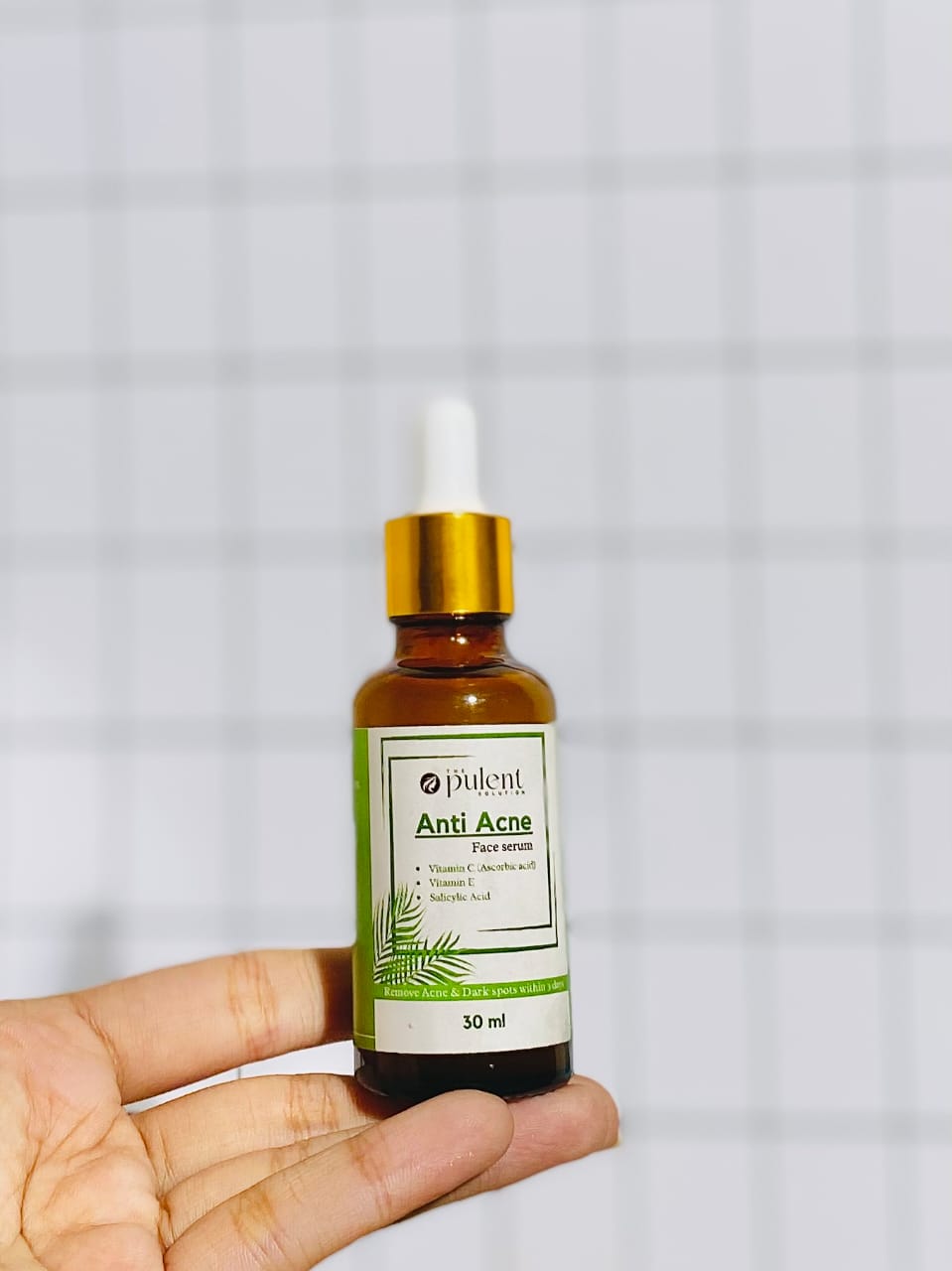 Anti Acne & Glowing Serum | Salicylic 2%, Vitamin C & E and Tea Tree Extract 2%