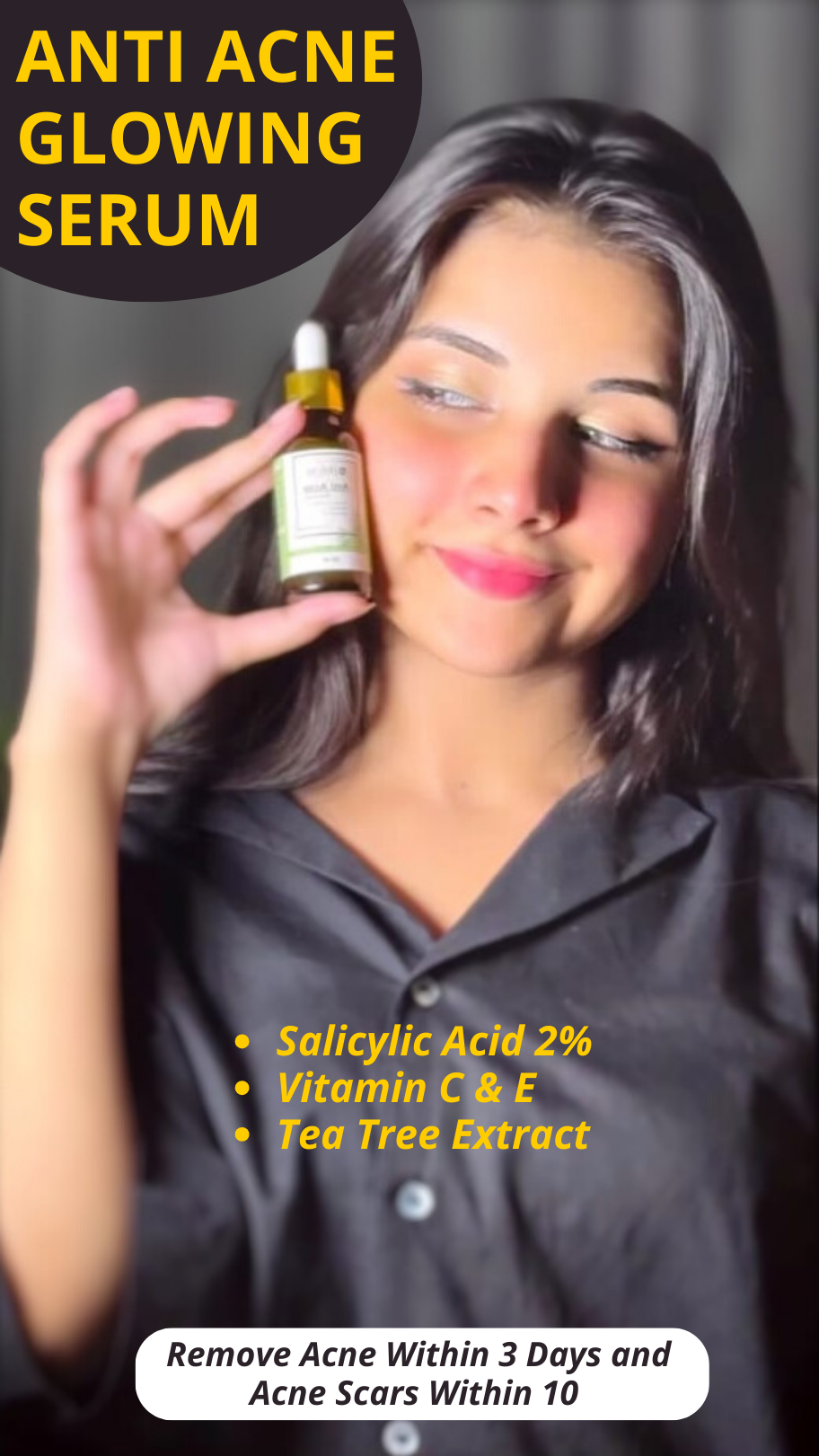 Anti Acne Bundle For Glass Skin | With Salicylic Acid 2% Vitamin C&E and With 60 SPF Sun Protection