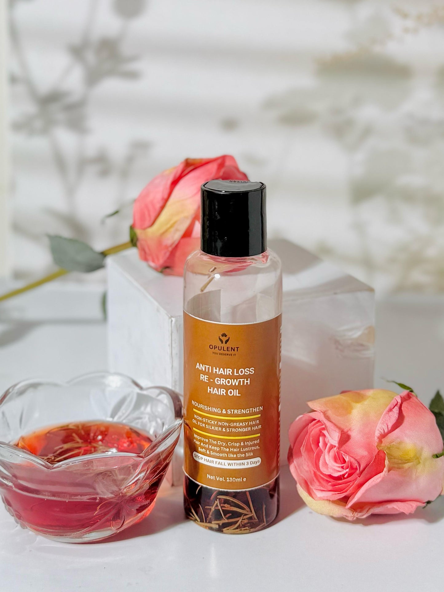 Anti Hair Fall & Re Growth Hair Oil | Active Rosemary & Blend of 7 Oils | Opulent Body