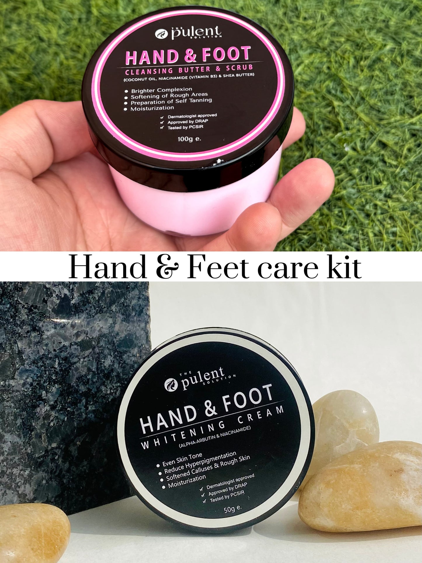 Hand & Feet Bundle | Hand Feet Scrub & Hand Feet whitening Cream | 2 Products
