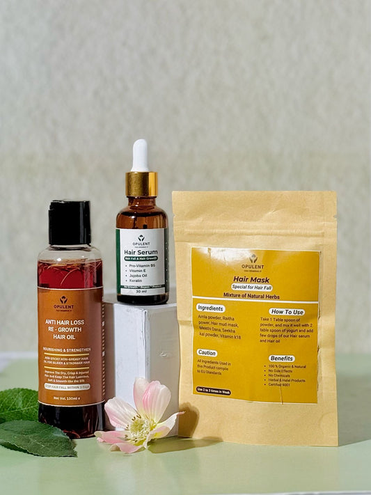 Anti Hair Fall & Hair Growth Bundle | 3 Products | Opulent Body