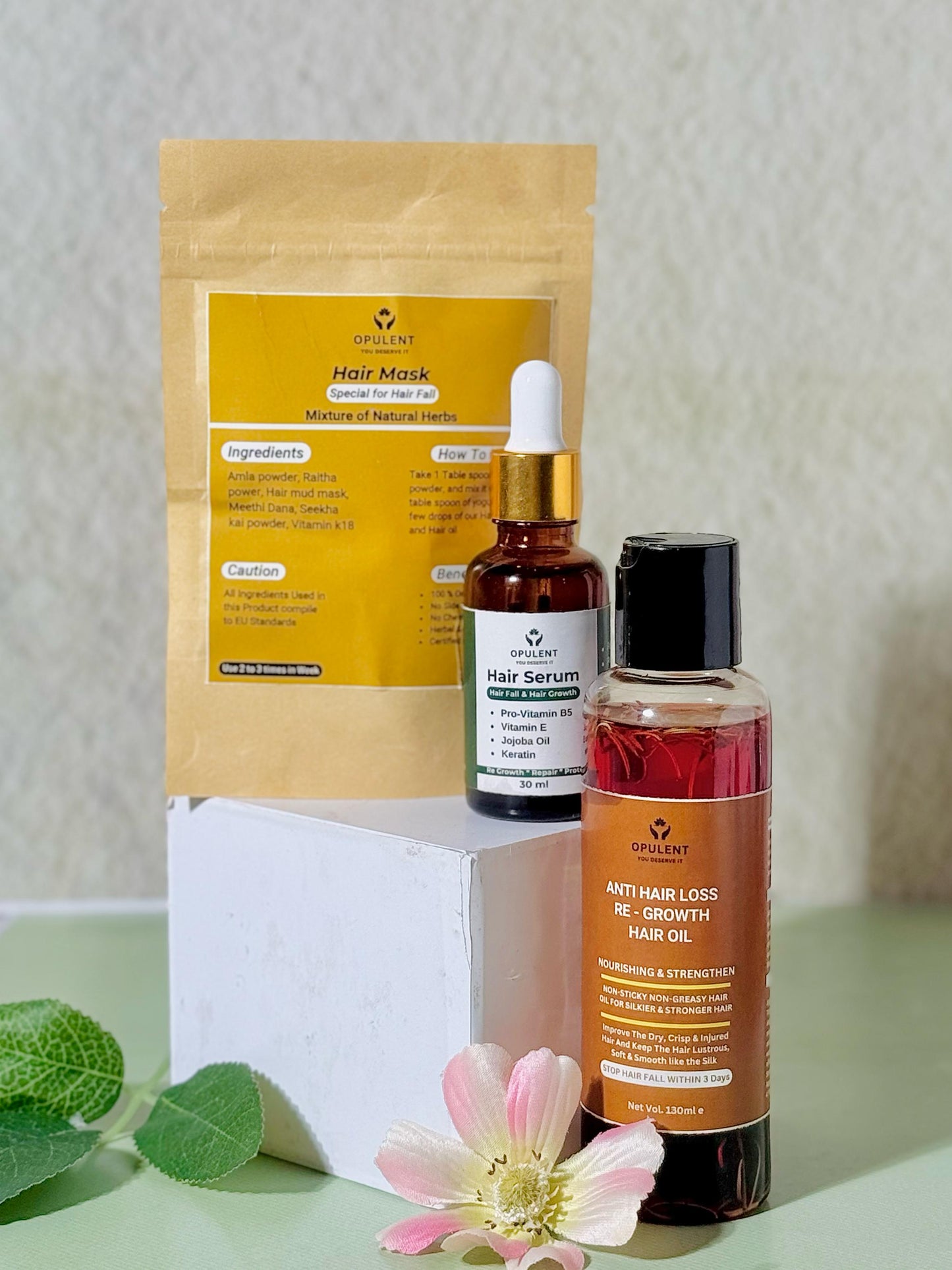 Anti Hair Fall & Hair Growth Bundle | 3 Products | Opulent Body