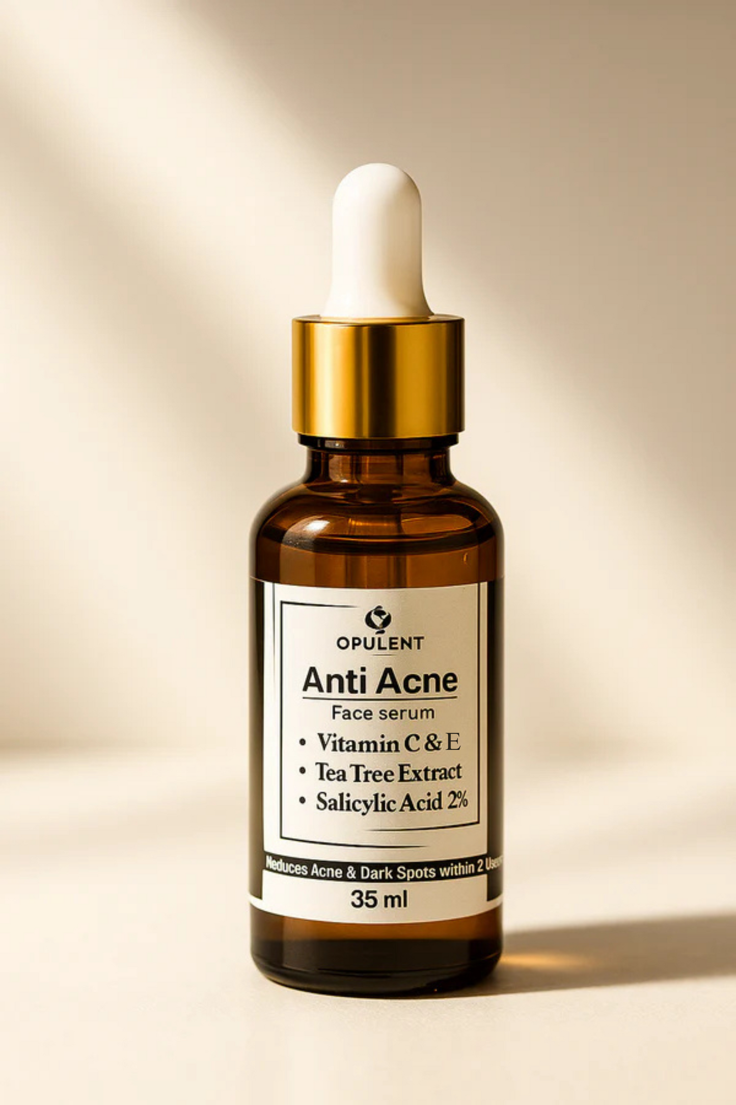 Anti Acne & Glowing Serum | Salicylic 2%, Vitamin C & E and Tea Tree Extract 2%