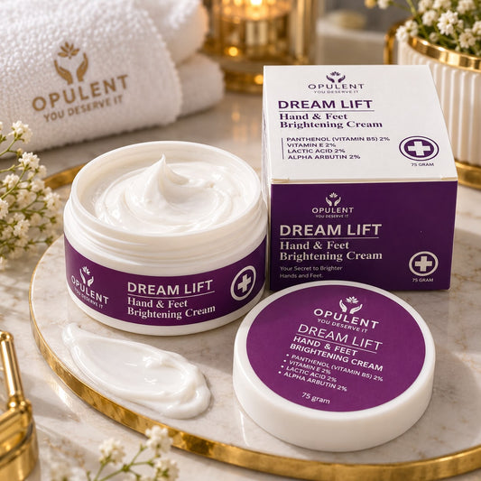 Dream Lift Hand & Feet Cream | Alpha Arbutin 2%, Lactic acid 2% , Vitamin B5 & Vitamin E2% | Opulent Body